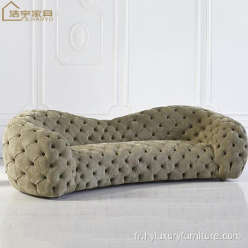 couleur jaune moderne chesterfield américain Sofa